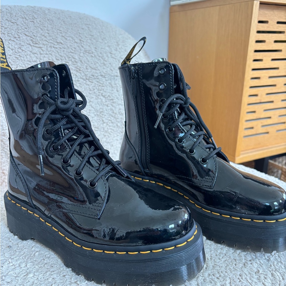 Dr. Martens Jadon Black Platform Boots us 7